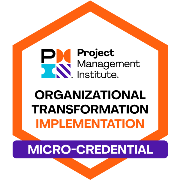 PMI MicroCredential Implementation Badge